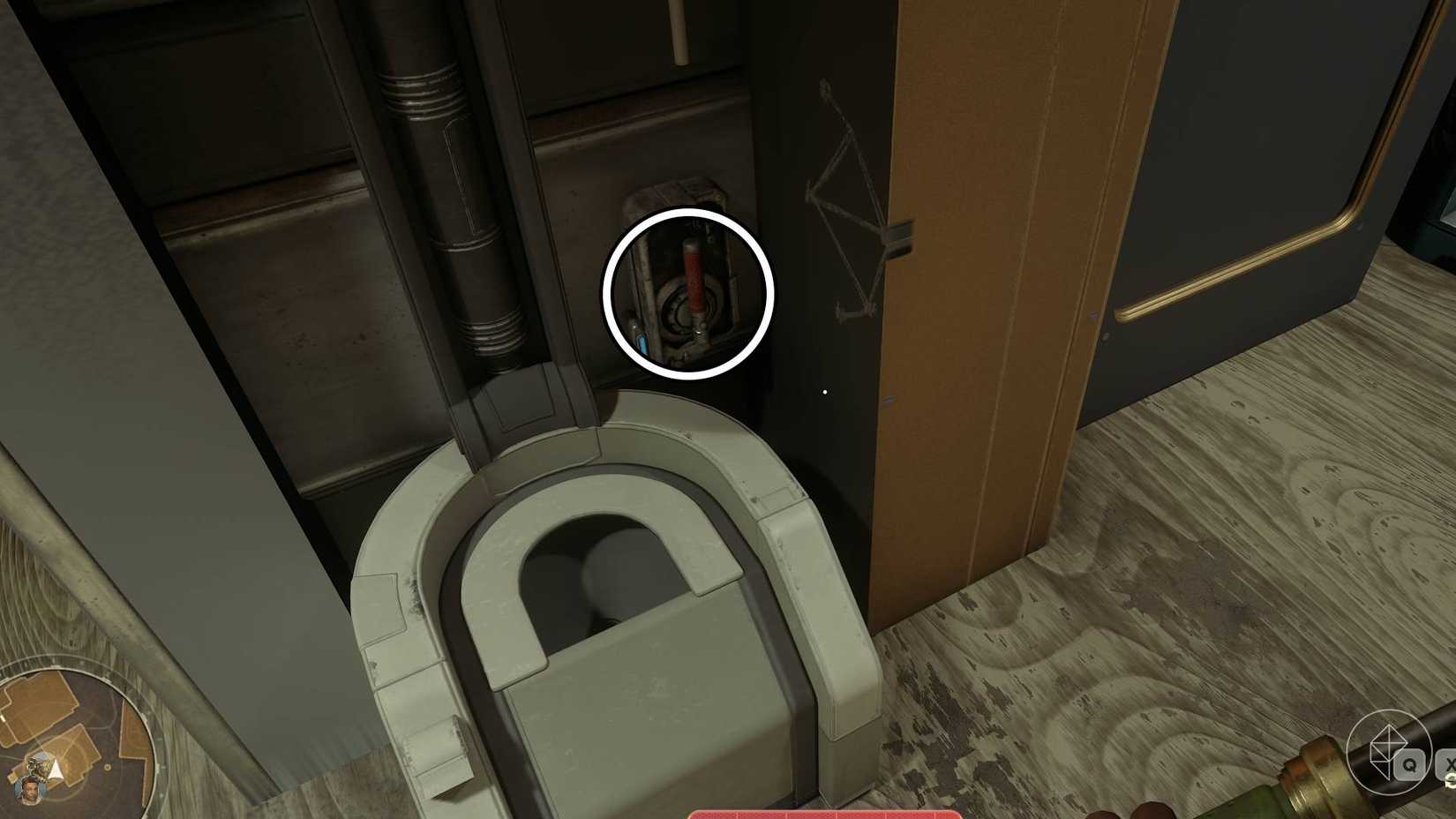 The lever that opens the secret room in De Vries' house in Outer Worlds 2