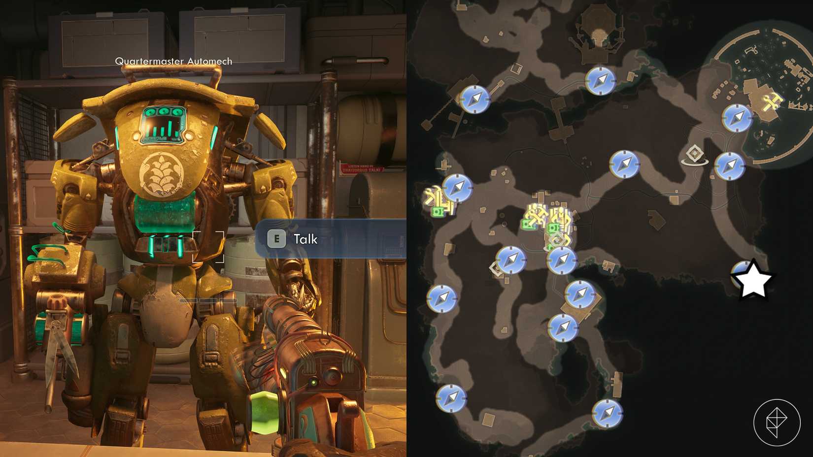 A pet vendor in The Outer Worlds 2.