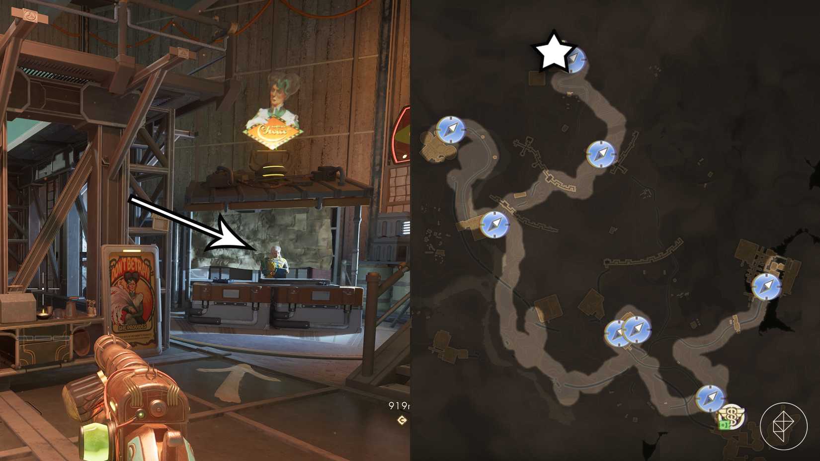 A pet vendor in The Outer Worlds 2.