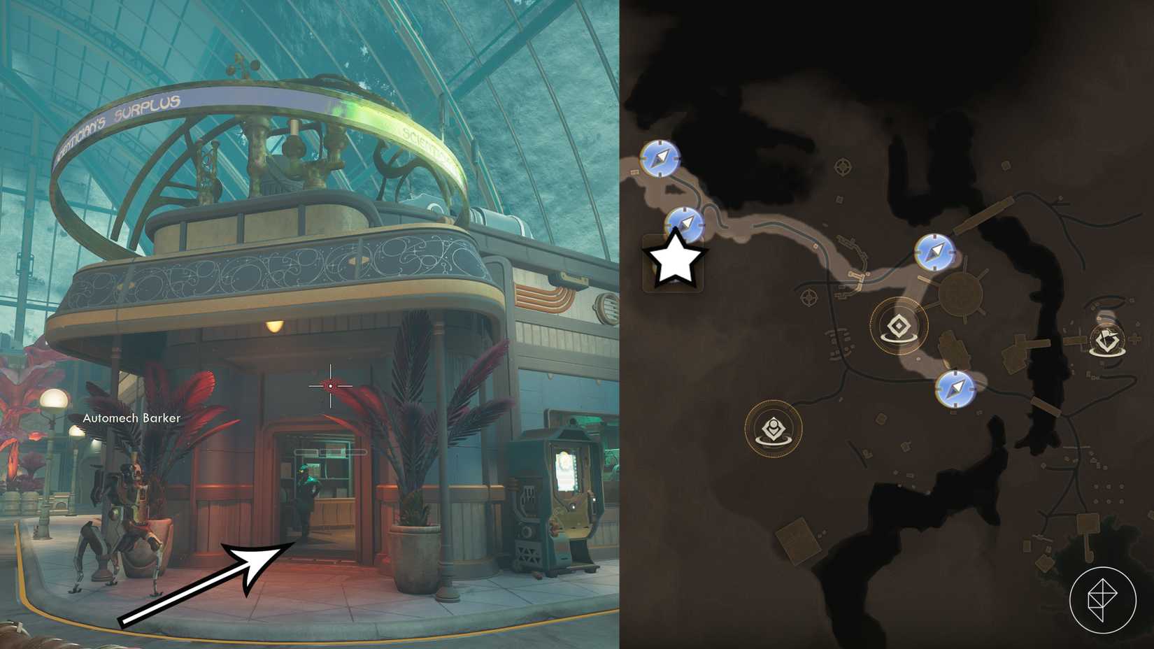 A pet vendor in The Outer Worlds 2.