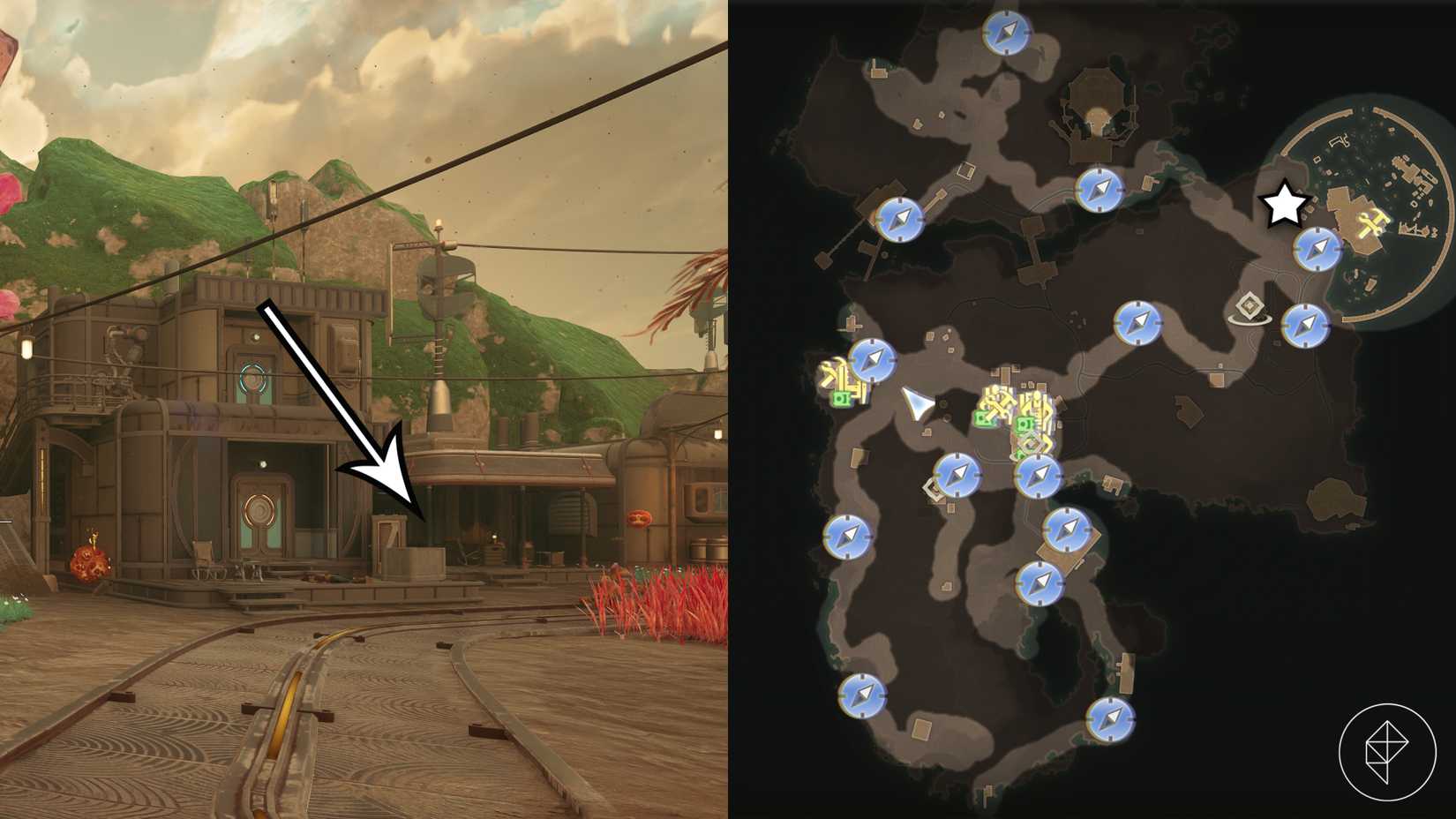 The location of Science Adventures Quarterly Volume 1 in the ‘In Pursuit of Purloined Propaganda’ quest in The Outer Worlds 2.