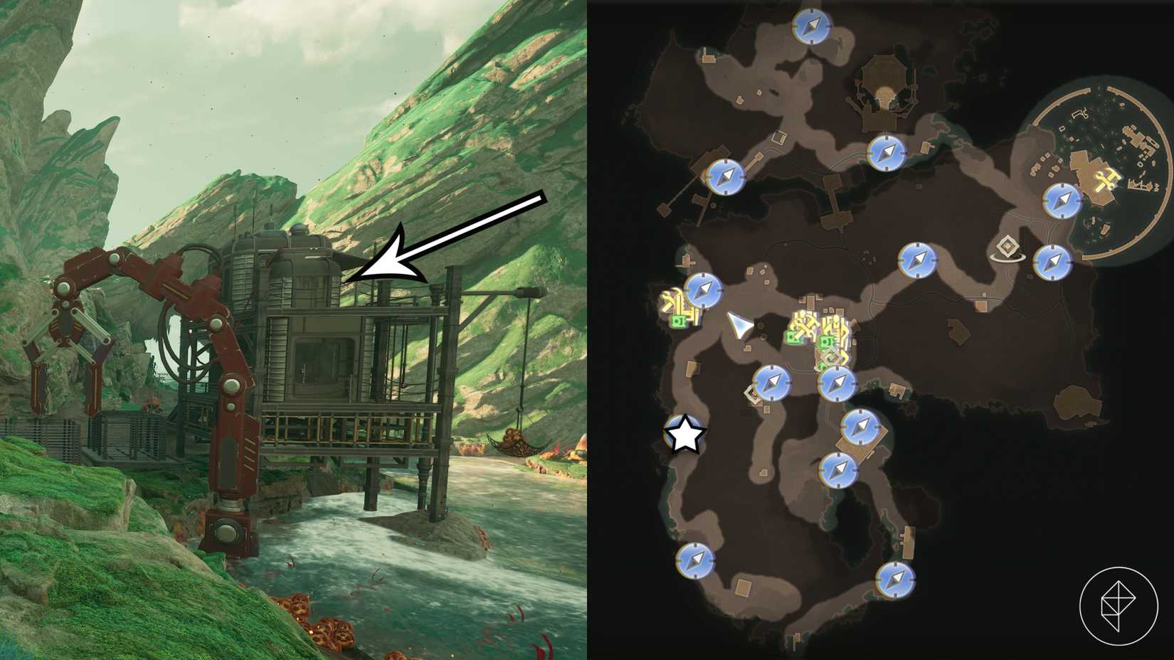 The location of Science Adventures Quarterly Volume 8 in the ‘In Pursuit of Purloined Propaganda’ quest in The Outer Worlds 2.