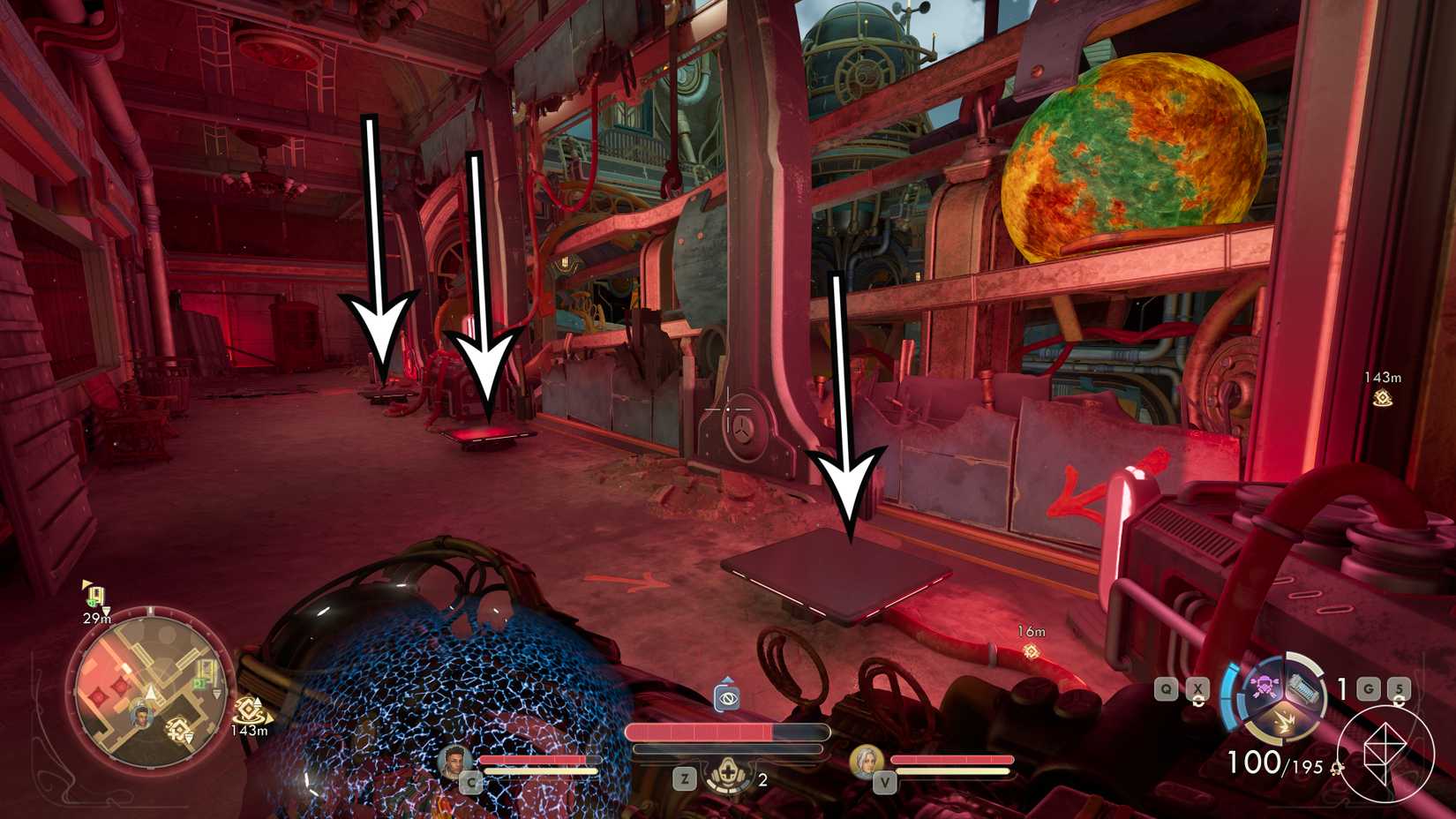 The solution to the orb puzzle in The Outer Worlds 2.