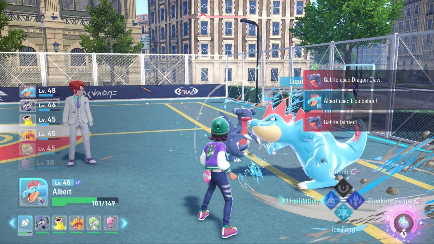 Chaotic battling in Pokemon Legends Z-A.