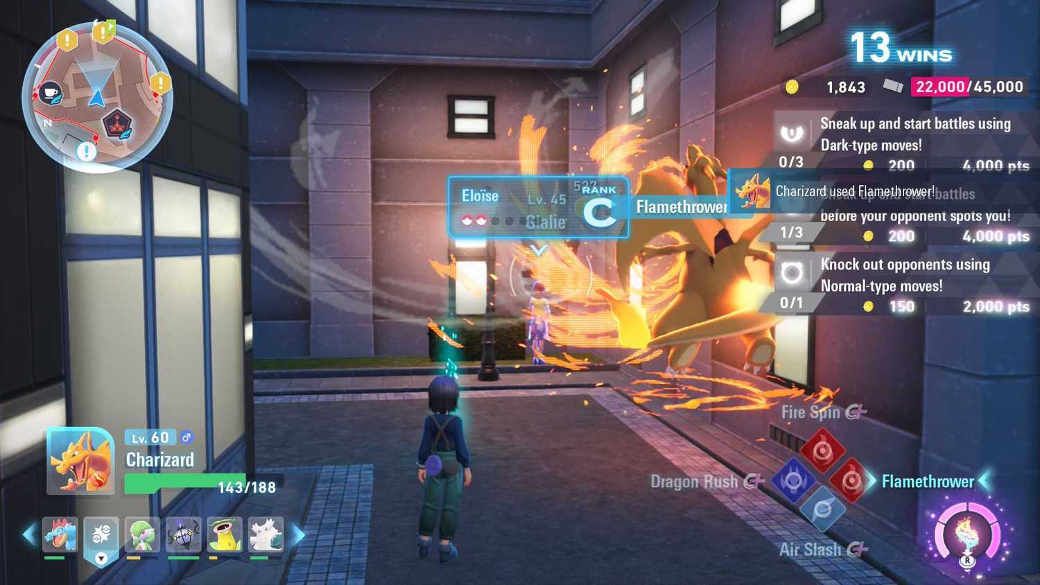 Chaotic battling in Pokemon Legends Z-A.