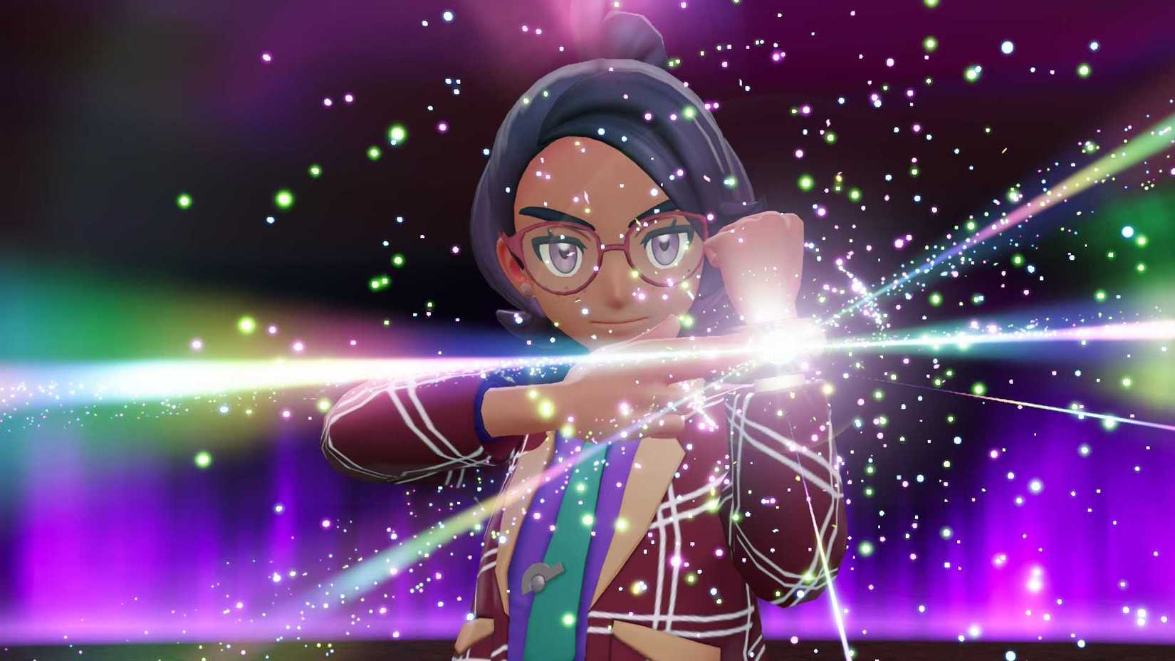 Glitch in Pokemon Legends Z-A activating his Mega Ring.