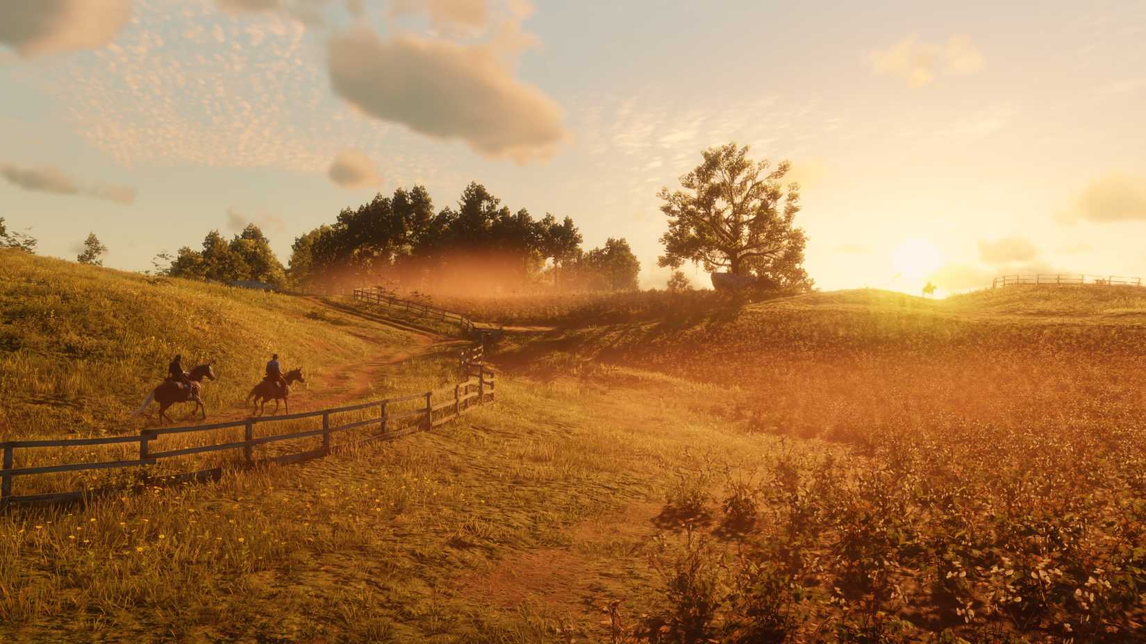 An open plain in Red Dead 2
