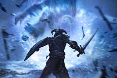 Detail of the art for the card unrelenting force from the game The Elder Scrolls Legends