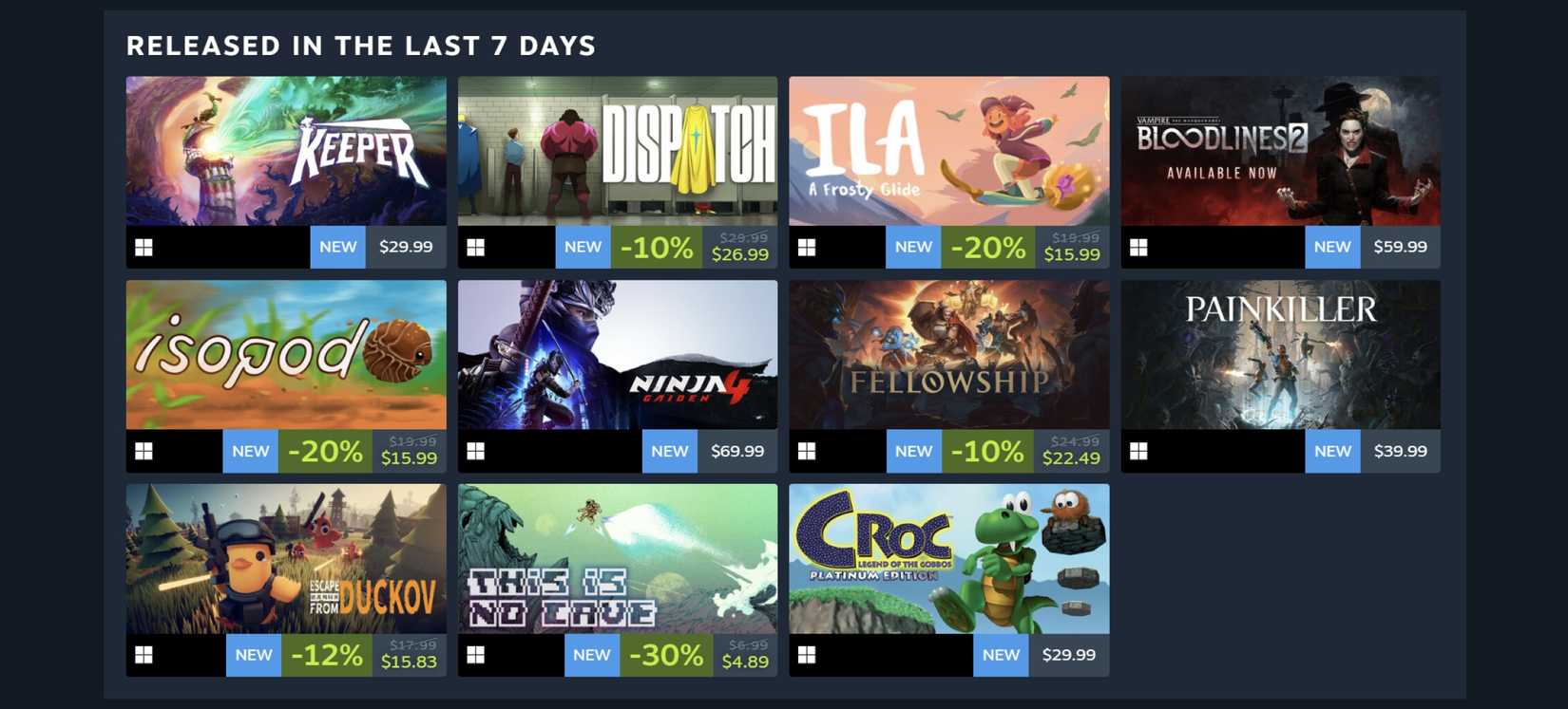 A screen capture of a Polygon writer's Steam Personal Calendar.