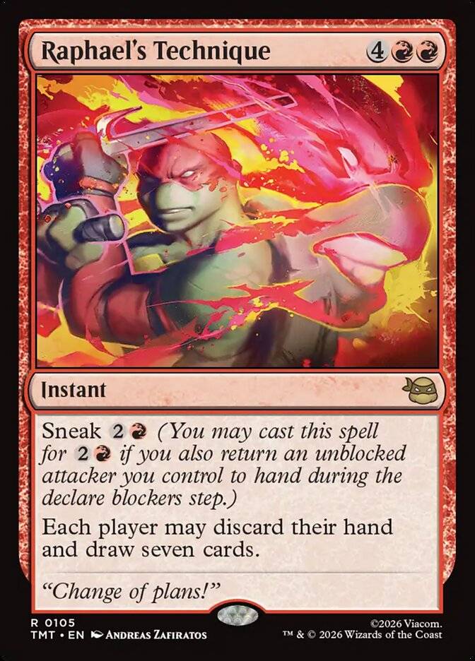 MTG忍者神龜卡牌拉斐爾技