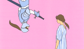 Characters from Gabrielle Zevin's Tomorrow Tomorrow Tomorrow in an image from the Folio edition.