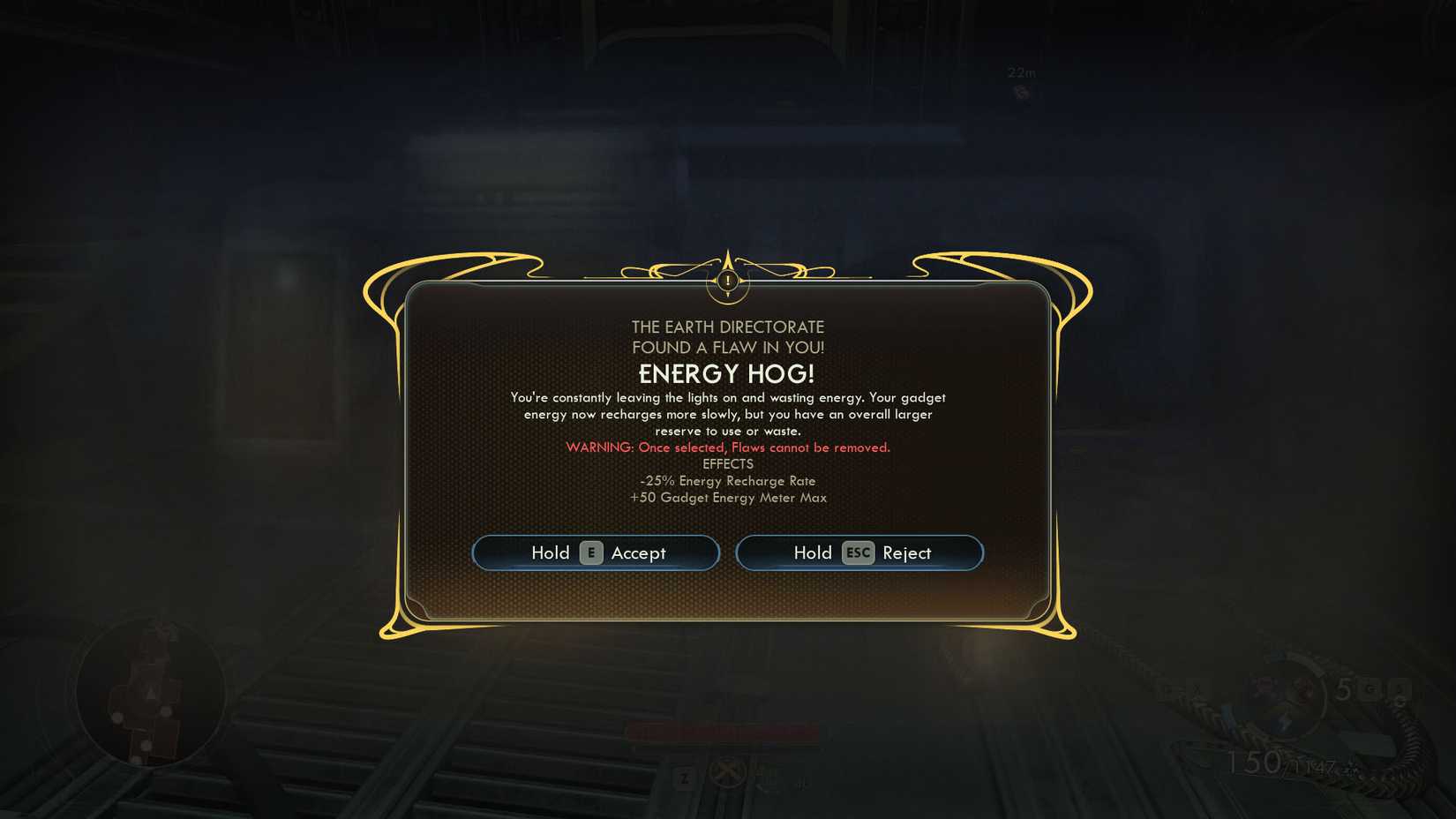 A The Outer Worlds 2 screenshot showing the screen when a flaw is unlocked