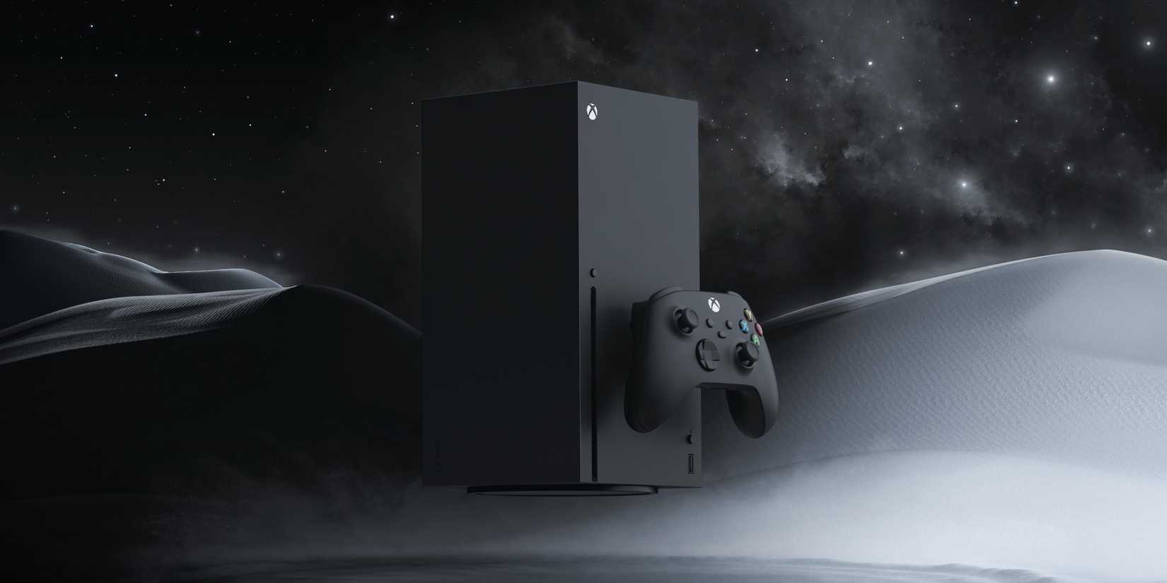 Xbox Series X on a black background.