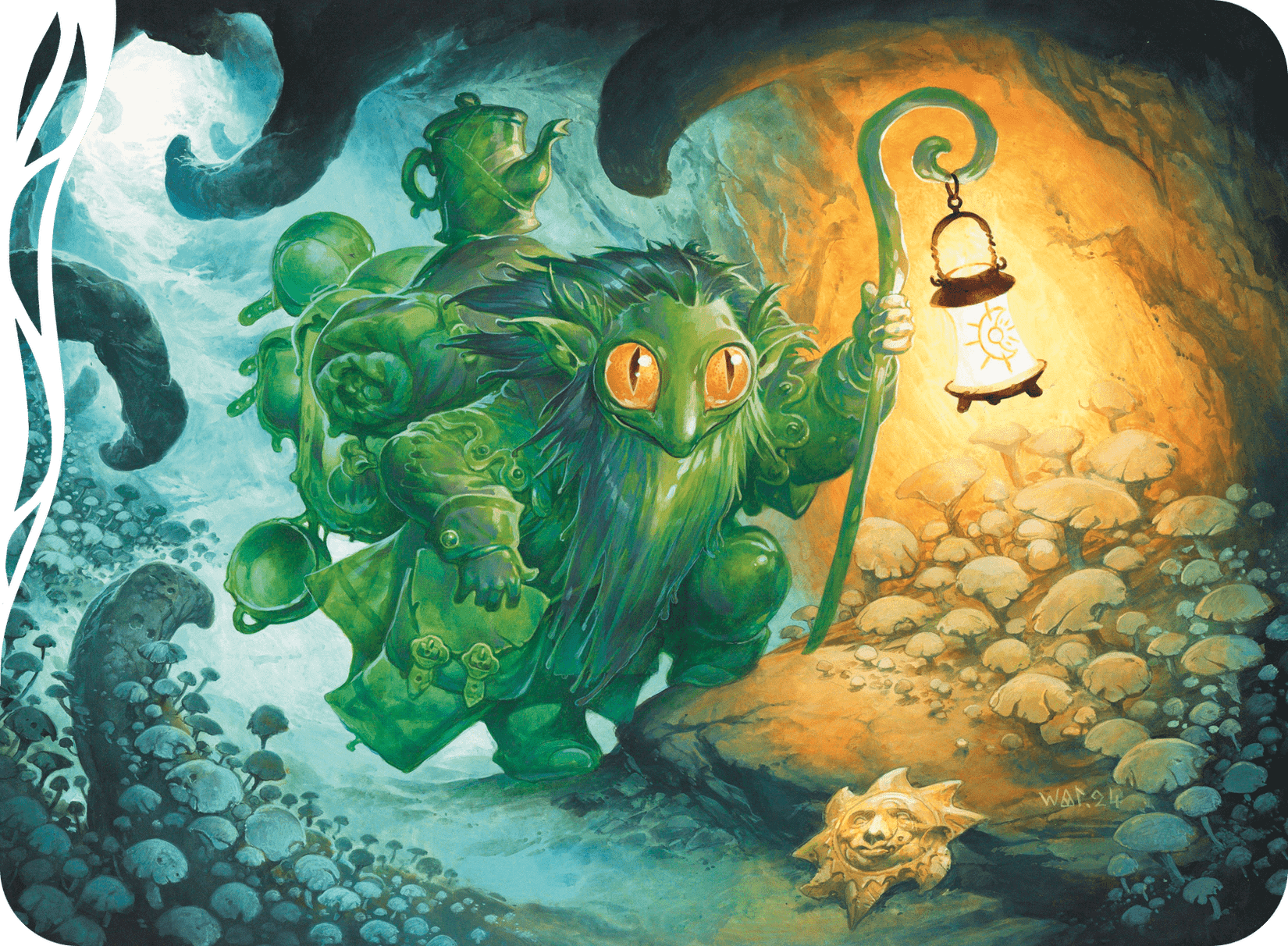 A green Changeling from the Magic: The Gathering realm of Lorwyn