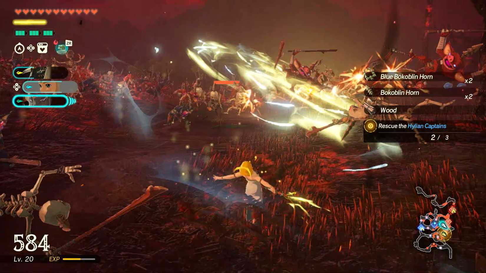 Zelda mid-combo in Age of Imprisonment