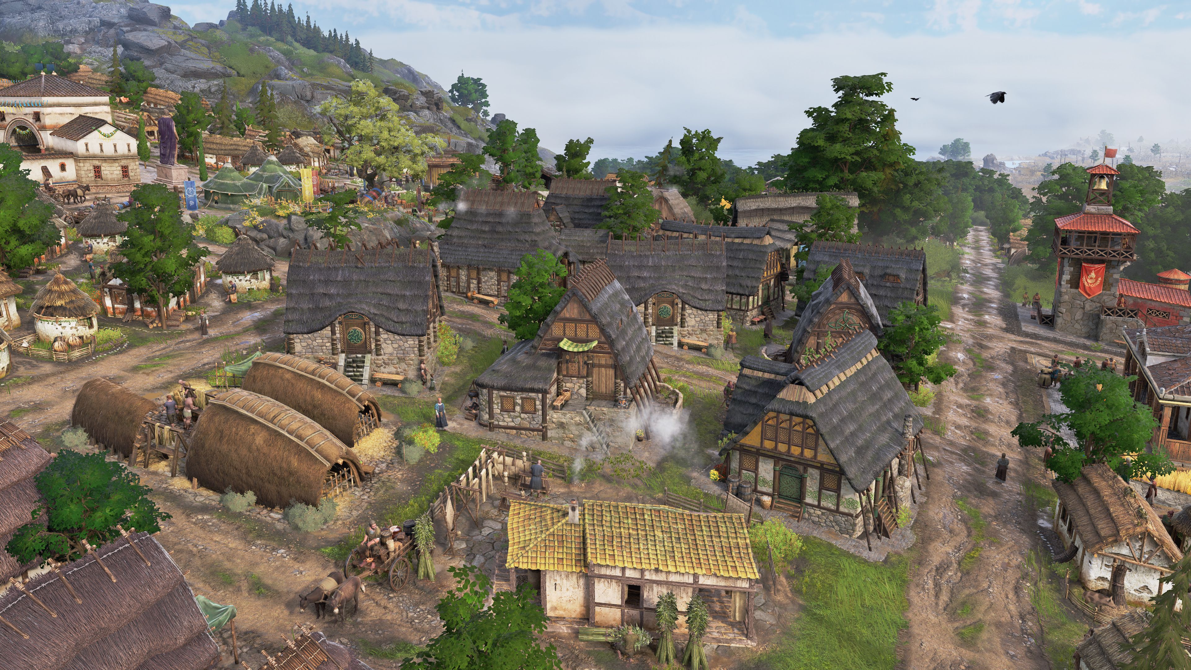 Tier 3 houses on the Albion map in Anno 117: Pax Romana.