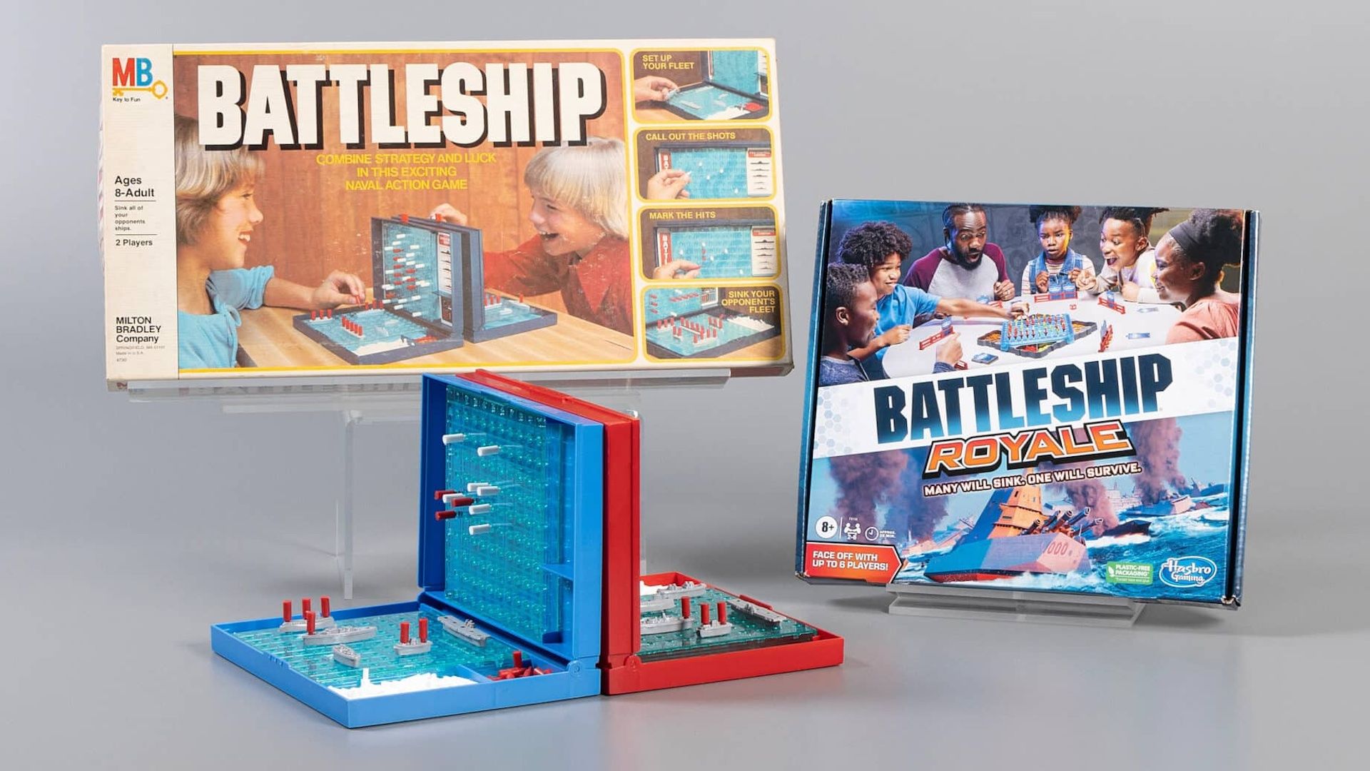 Photo of board games Battleship and Battleship Royale