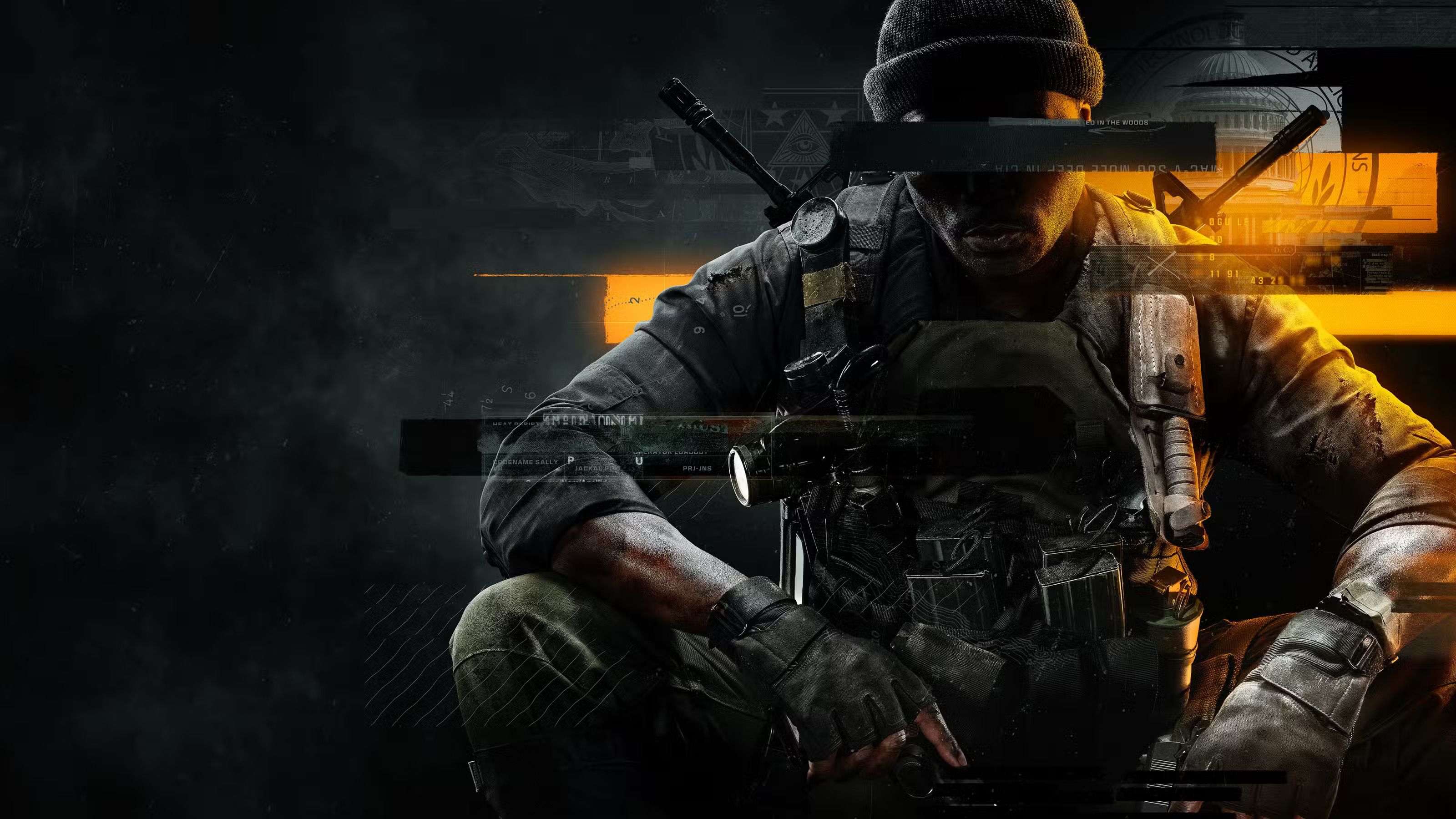 Soldier holding weapons in promotional art for Call of Duty: Black Ops 6