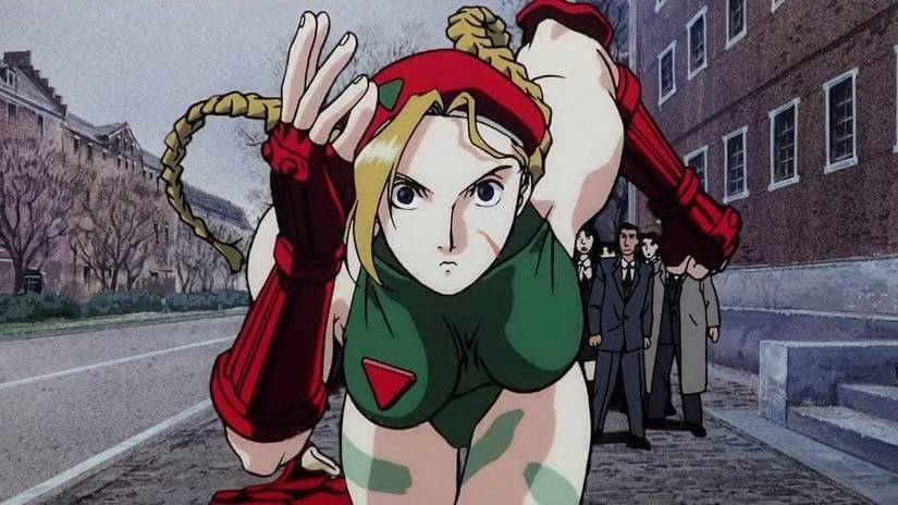 Cammy running down her target from Street Fighter 2 The Animated Movie