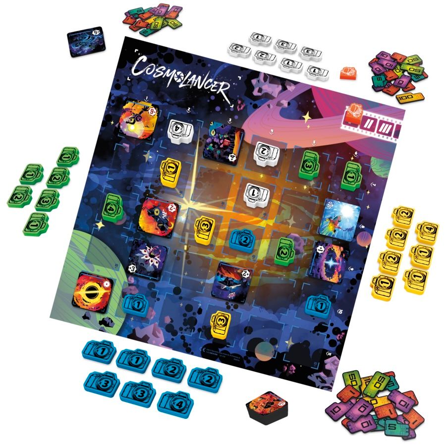 Cosmolancer board game components