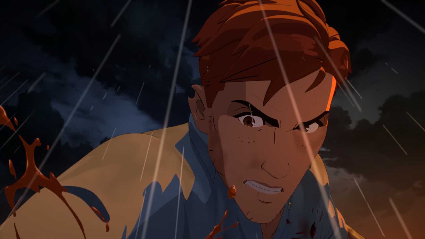 Robert attacking Shroud in Dispatch episode 8