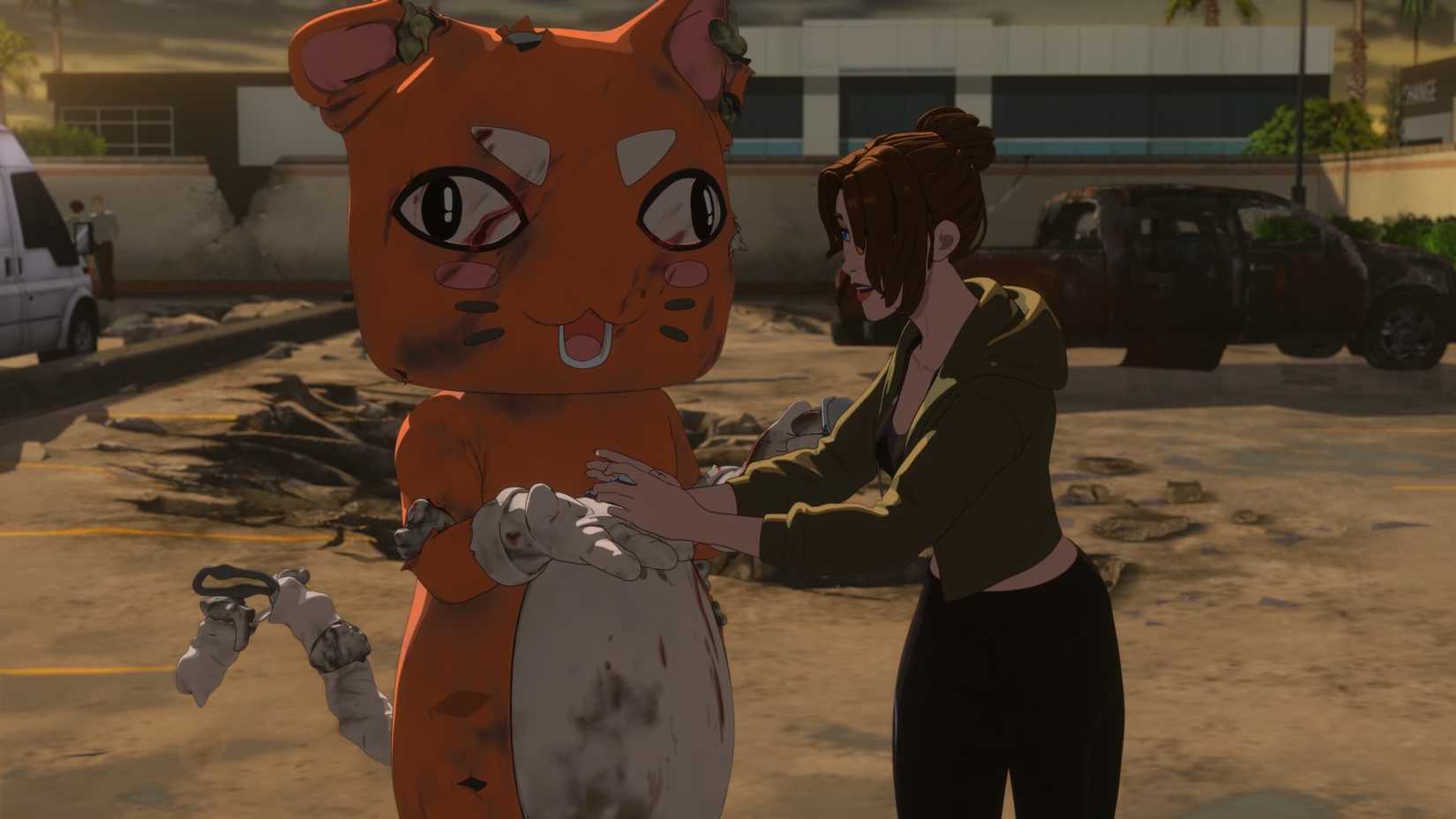 A battered Mr Whiskey in Dispatch