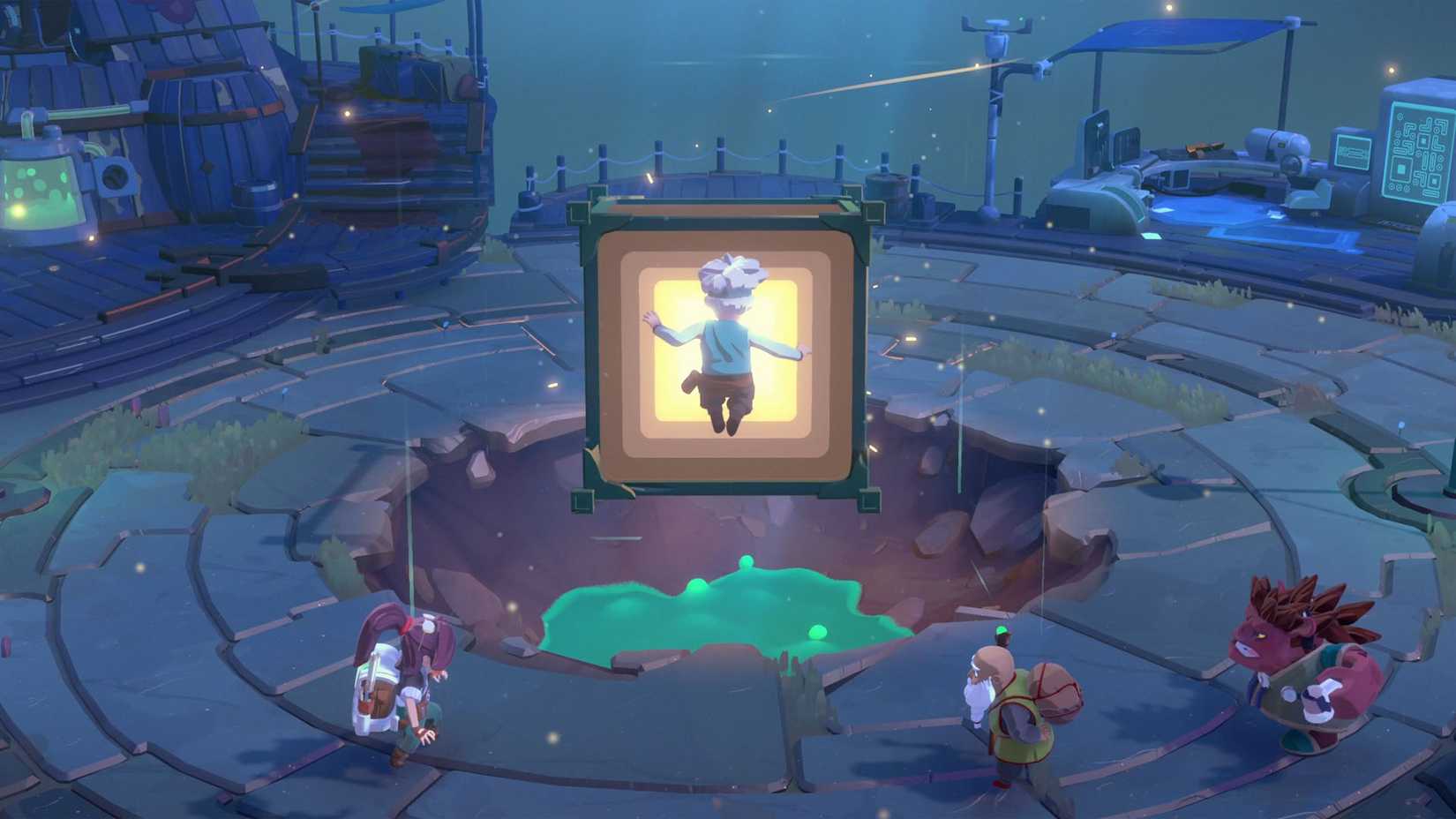 會漂浮在月光者 2 中的無盡寶庫前。