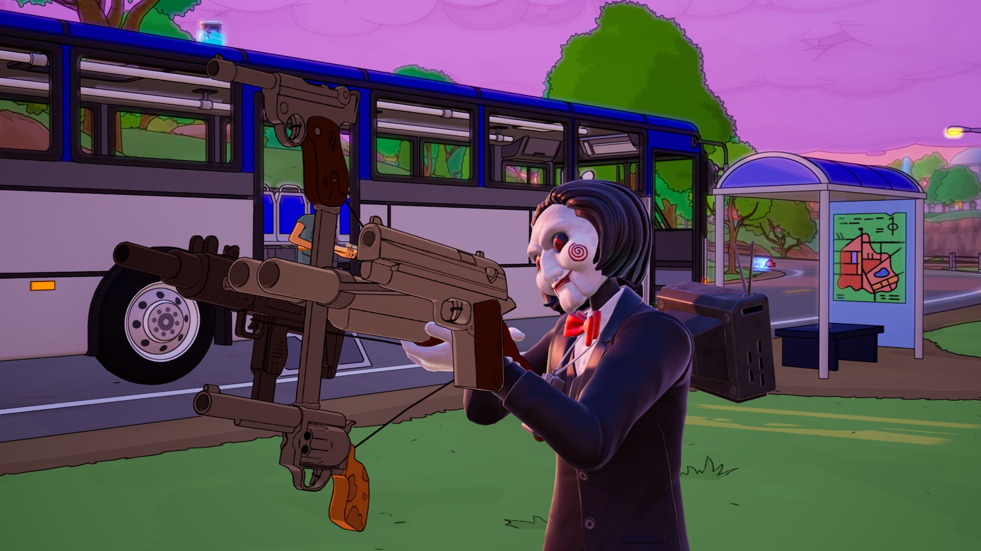 Fortnite's The Simpsons season adds a ridiculous gun created by Moe