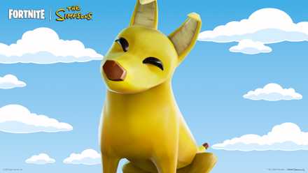Peels, a banana peel dog, from Fortnite.
