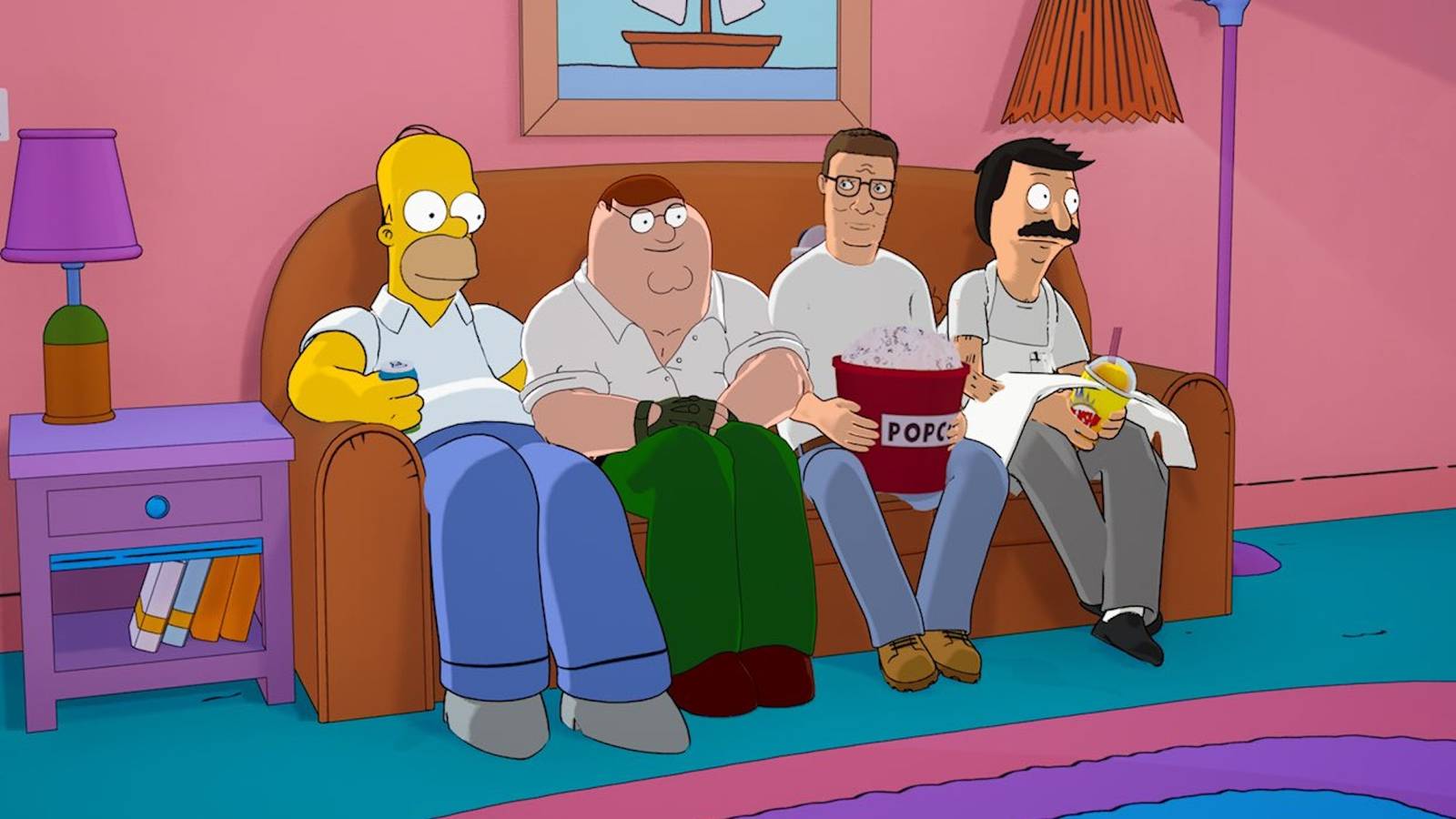 Fortnite fans are running to The Simpsons' couch — it's pure chaos