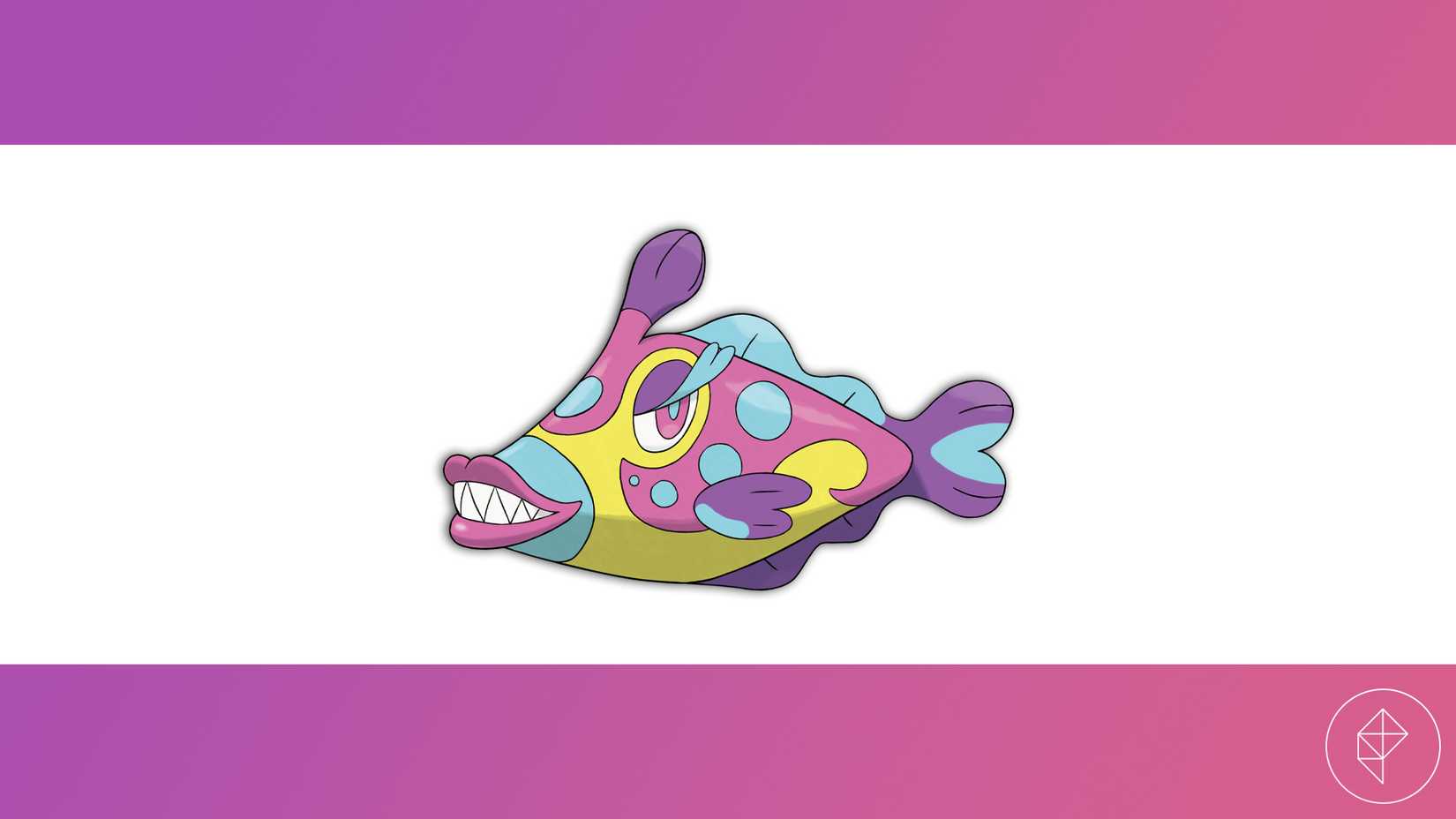 Bruxish against a pink and white background