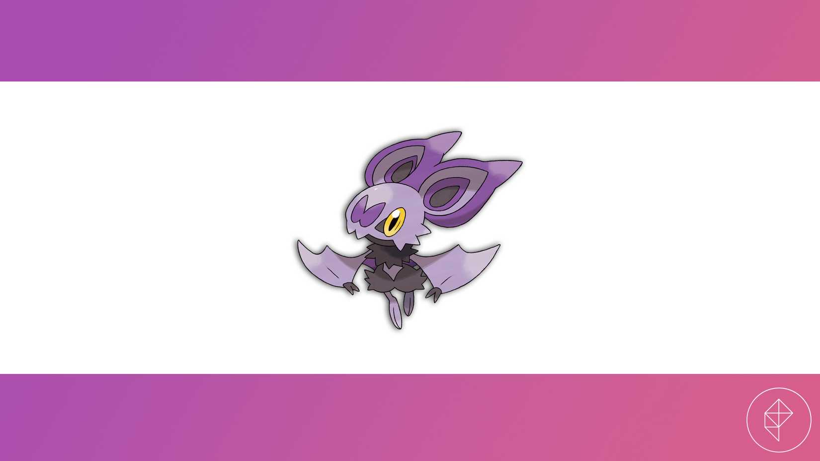 Noibat against a pink and white background