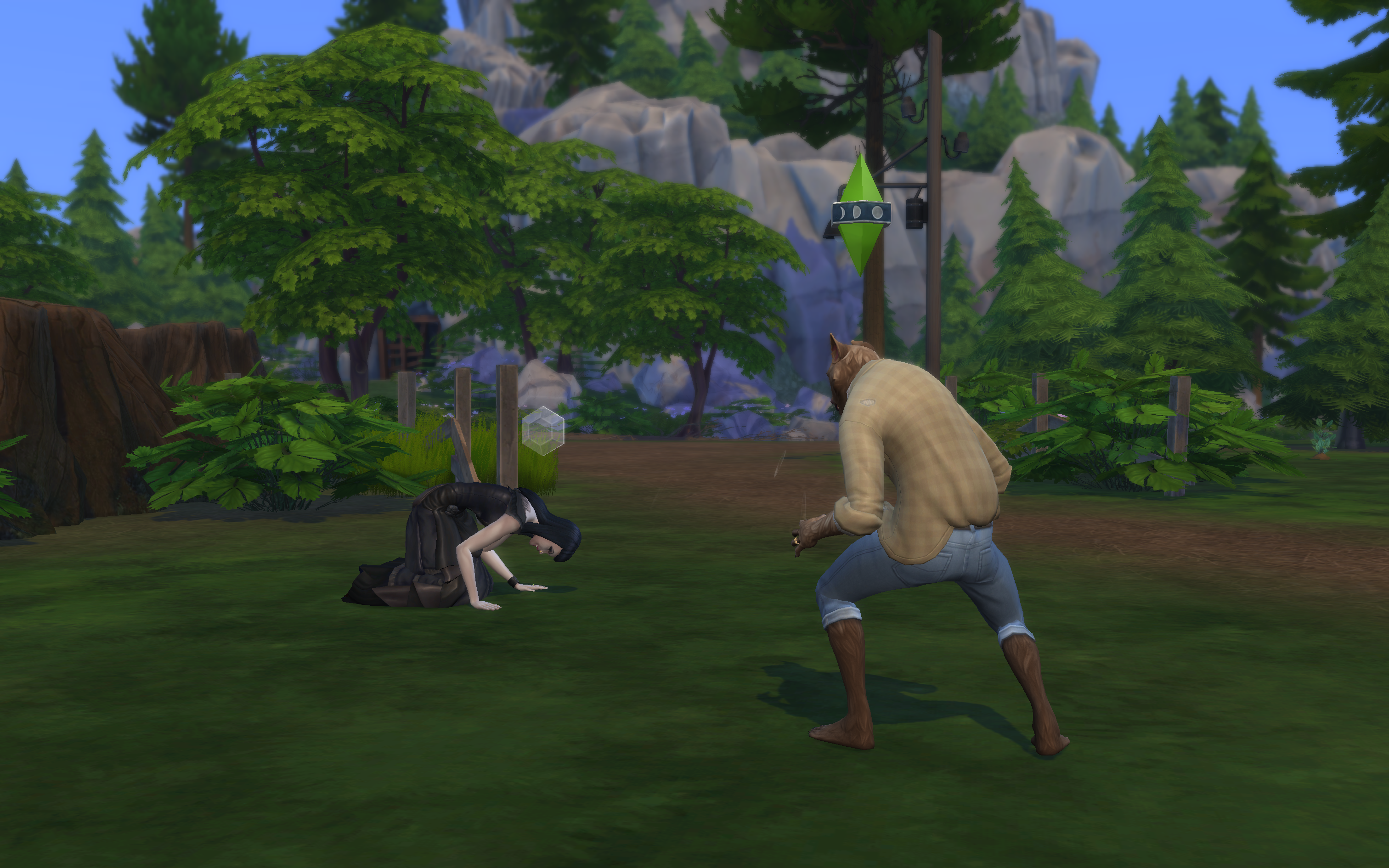 The Sims 4's vampires and werewolves duke it out in a supernatural showdown