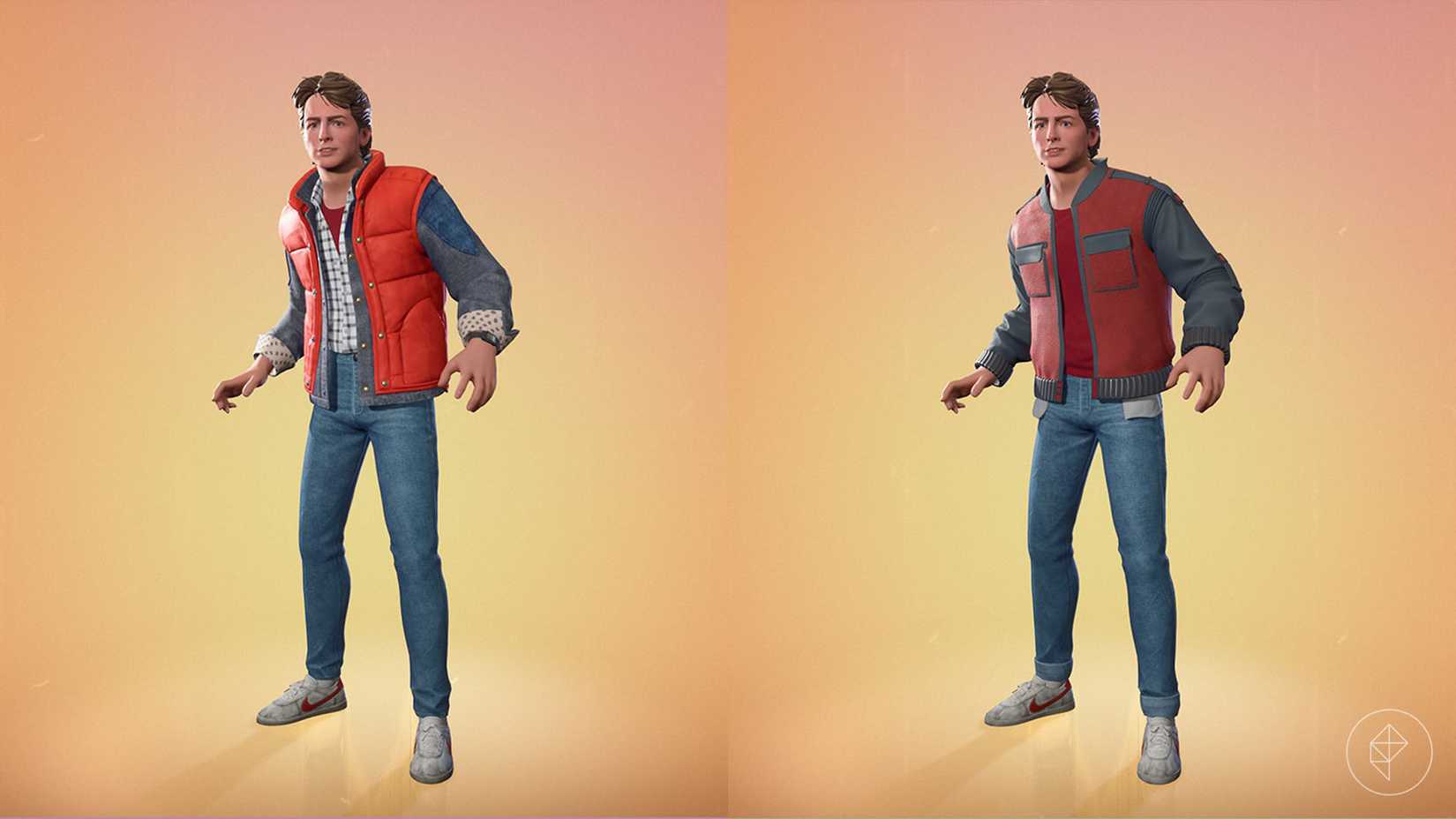 Marty McFly and Future Marty skins from the Fortnite Chapter 7 Season 1 Battle Pass.