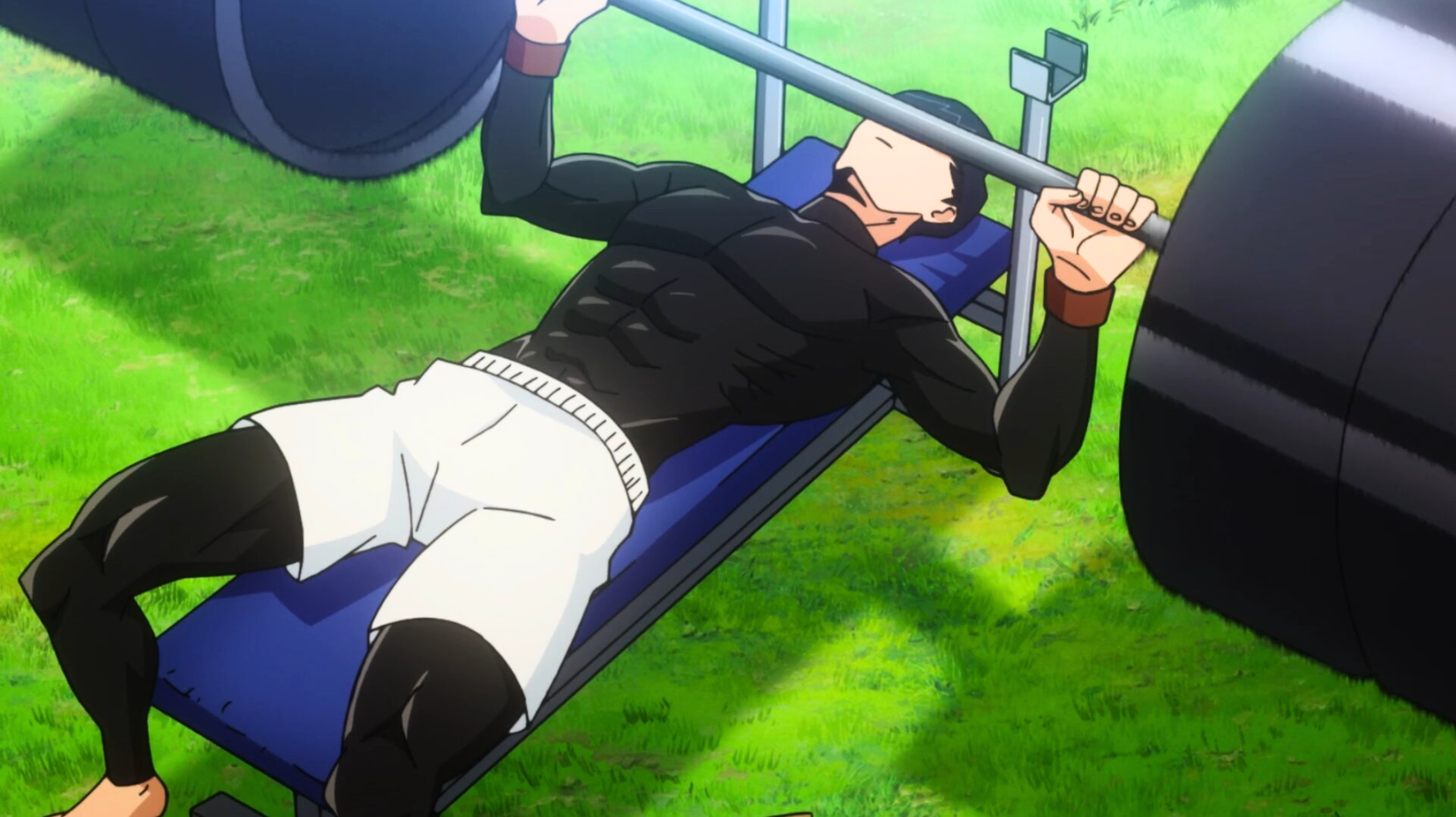 Mashle working out