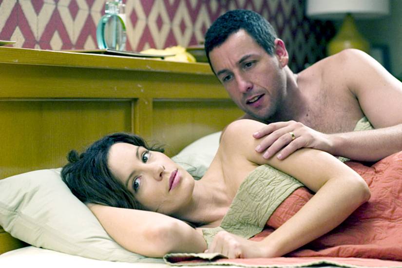 Adam Sandler in bed with Kate Beckinsale in click