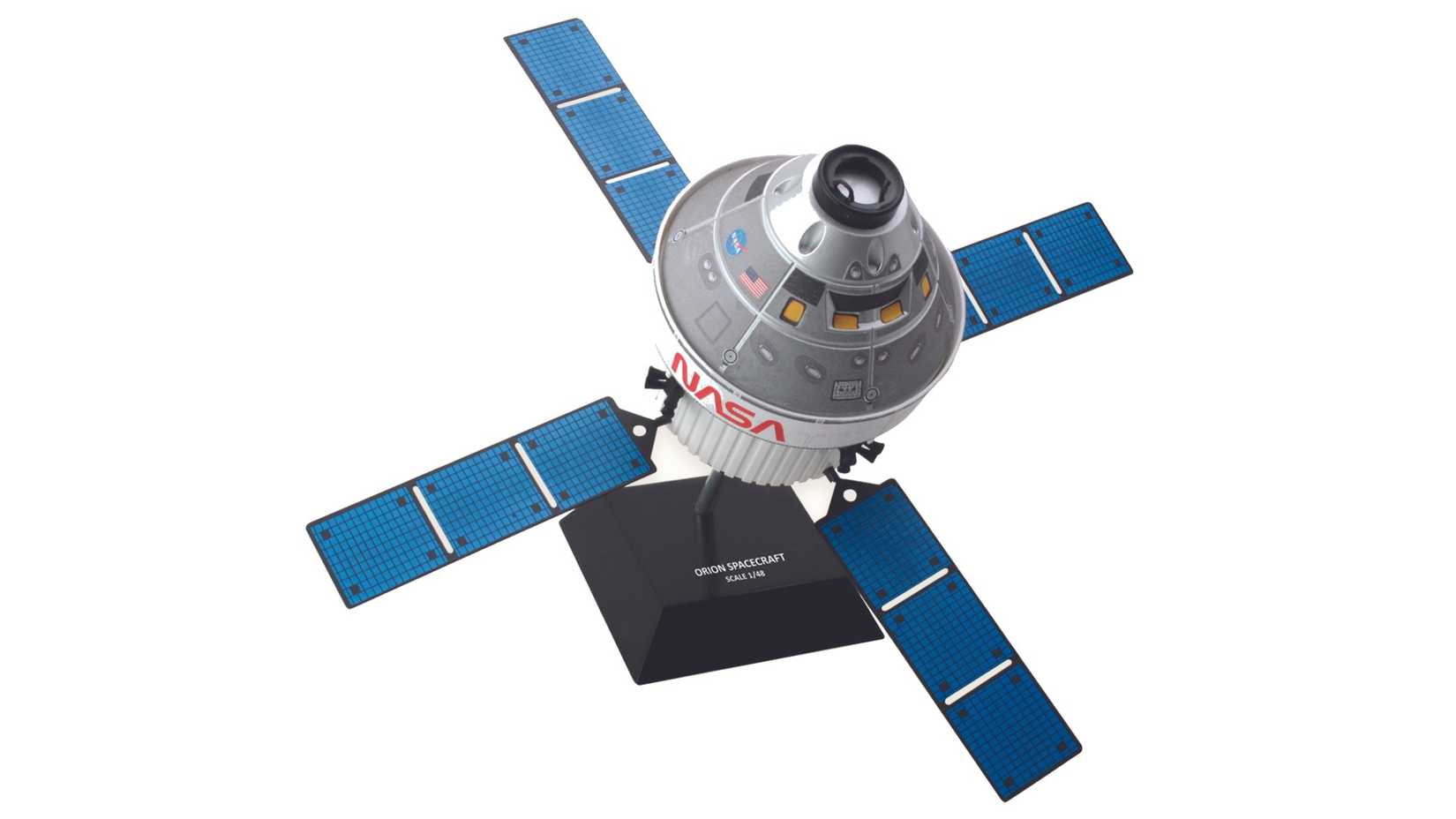 Scale model of the Orion spacecraft