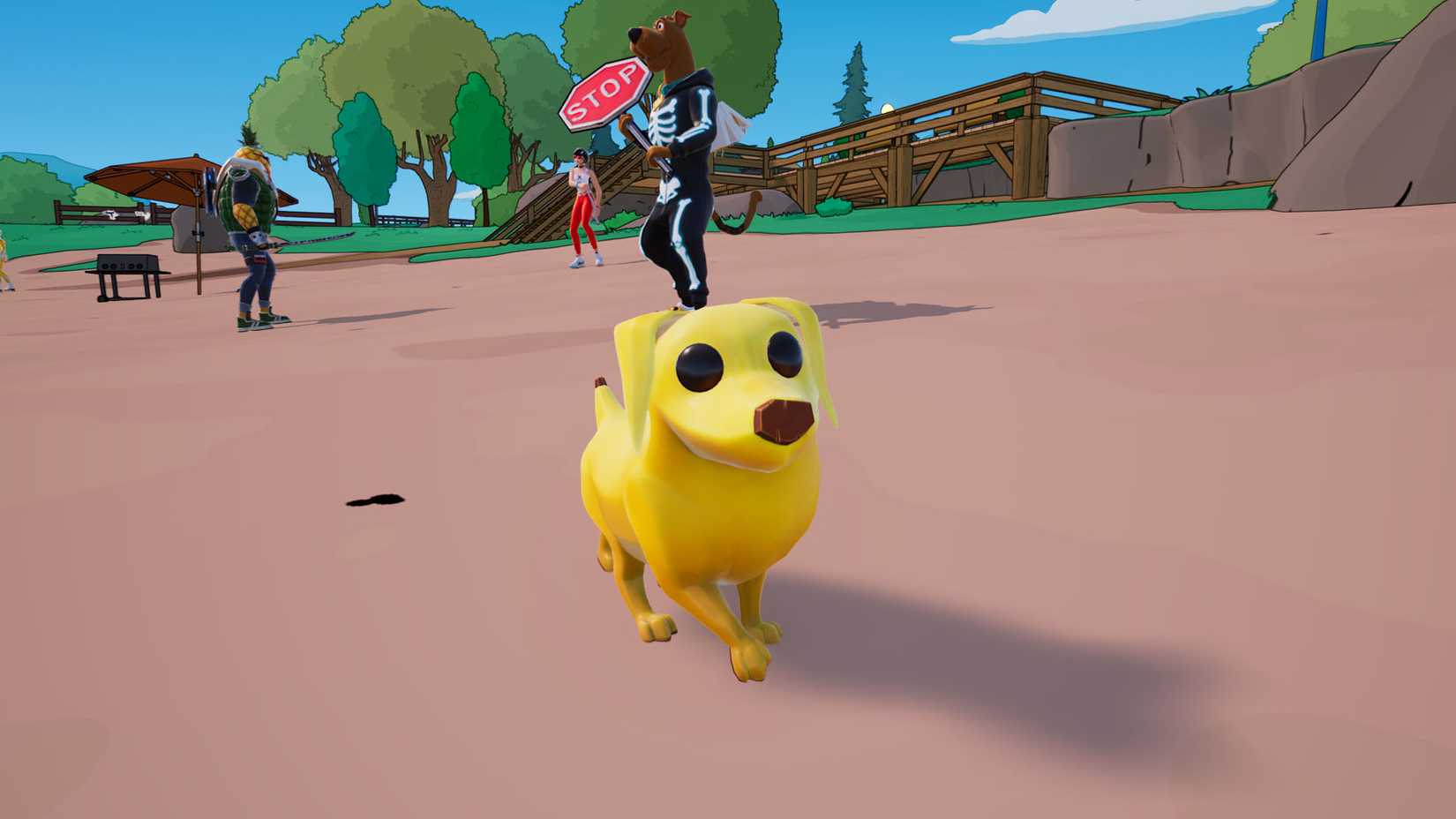 ピールズは、フォートナイトに登場する垂れ耳のバナナのサイドキック犬です。