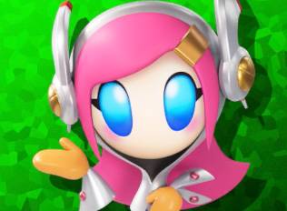 Susie, a robot girl with pink hair in Kirby Air Riders