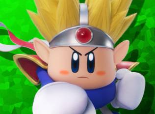 Knuckle Joe, a spikey-haired fist-fighter in Kirby Air Riders