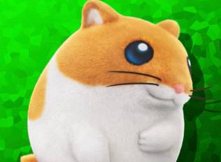 Rick, a hamster, in Kirby Air Riders