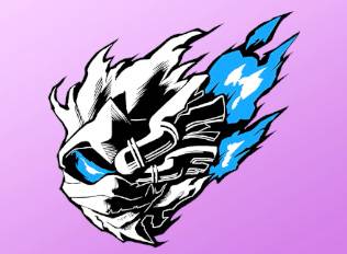 A Kirby Air Riders License Card Sticker of Noir Dedede