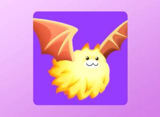 A Kirby Air Riders License Card Icon of a fluffy bat