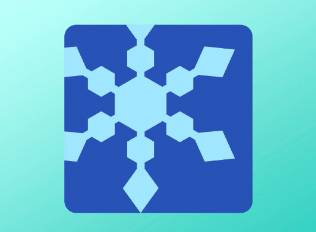 A Kirby Air Riders My Machine Parts Decal of the snow icon