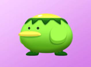 A Kirby Air Riders License Card Sticker of a kappa