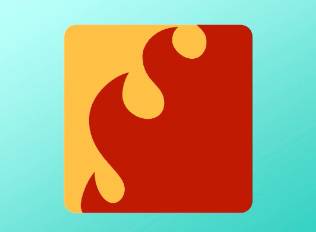 A My Machine Parts Decal of the flame icon, an orange square with red flames.