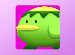 A Kirby Air Riders License Card Icon of a kappa