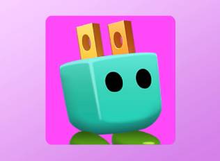 A Kirby Air Riders License Card Icon of a outlet plug with eyes