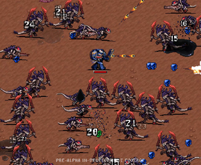 Vampire Survivors' Best Replacement Officially Launches in 2 Weeks 29 Warhammer Survivors - Screenshot - Malum Faces Tyranid Swarm