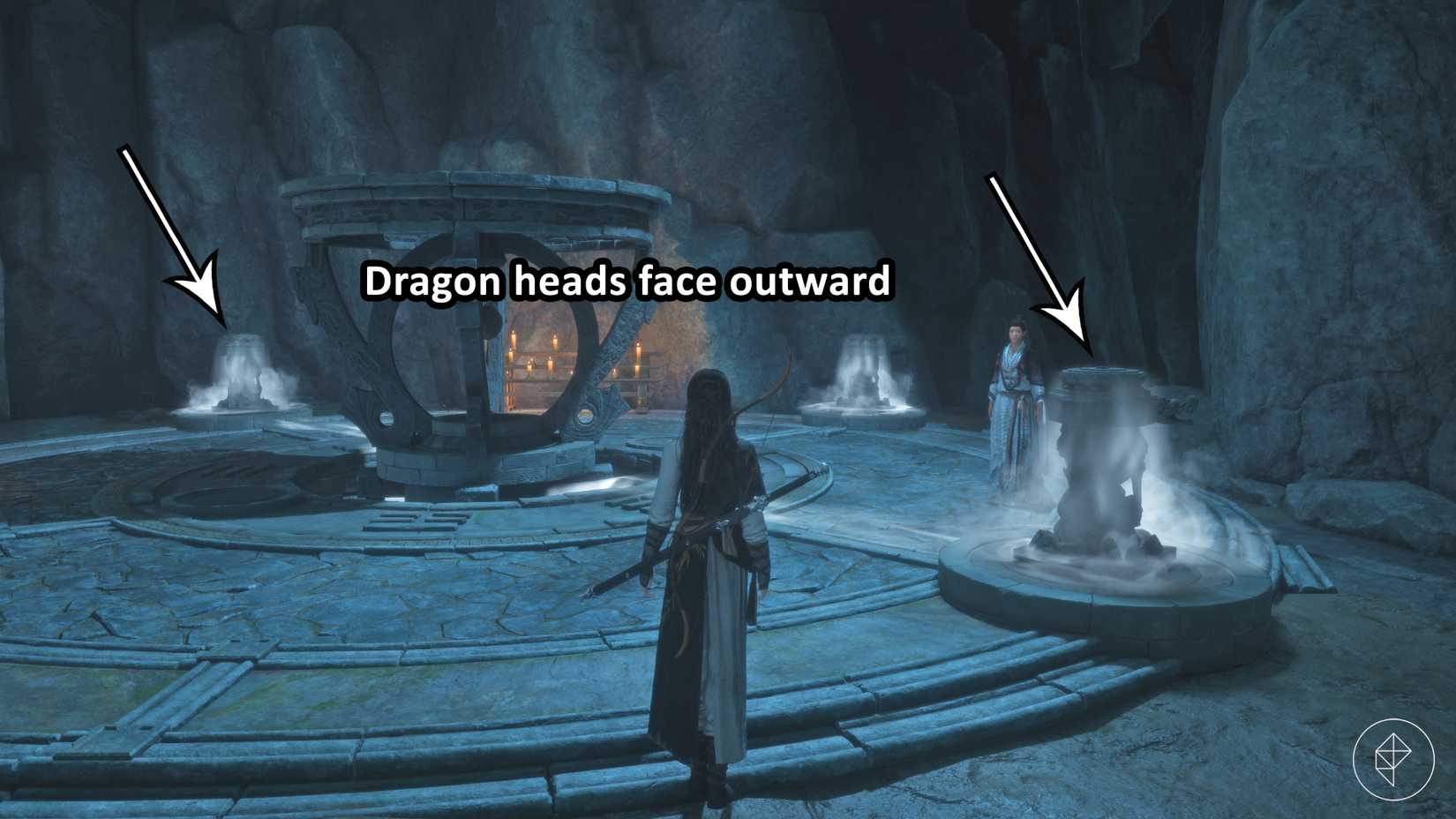 The solution to the yin-yang puzzle in the Cries in the Distance quest in Where Winds Meet.